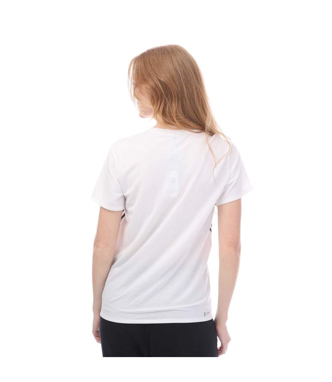 T-shirt trainicons femme blanc / noir Adidas-2