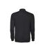 Unisex Adult Homerun Long-sleeved Polo Shirt Black Printer-2