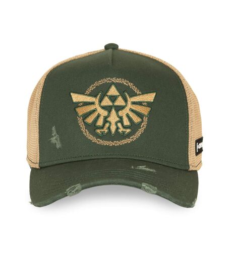 Casquette trucker premium effet usé avec filet et patch Zelda Link Capslab