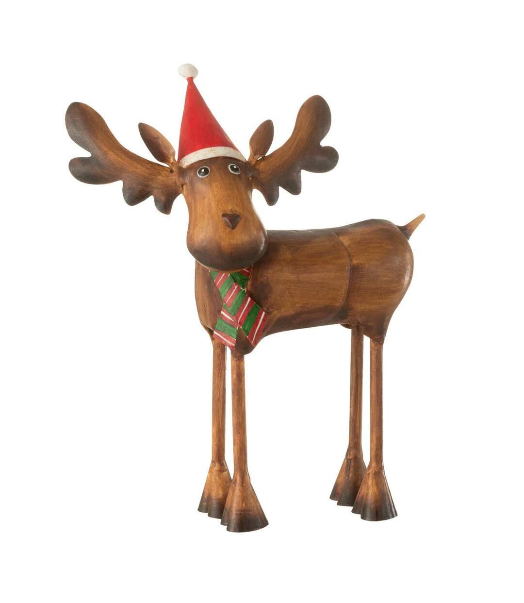 Statuette Déco Noël Élan 26cm Marron-1