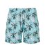 Short De Bain Motif/style Oiseaux Tropicaux Homme Bleu Vert Urban Classics-1