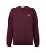 Mens Logo Crew Neck Jumper Burgundy Lacoste-2