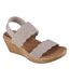 Womens/ladies Beverlee Timeless Touch Sandals Taupe Skechers-1