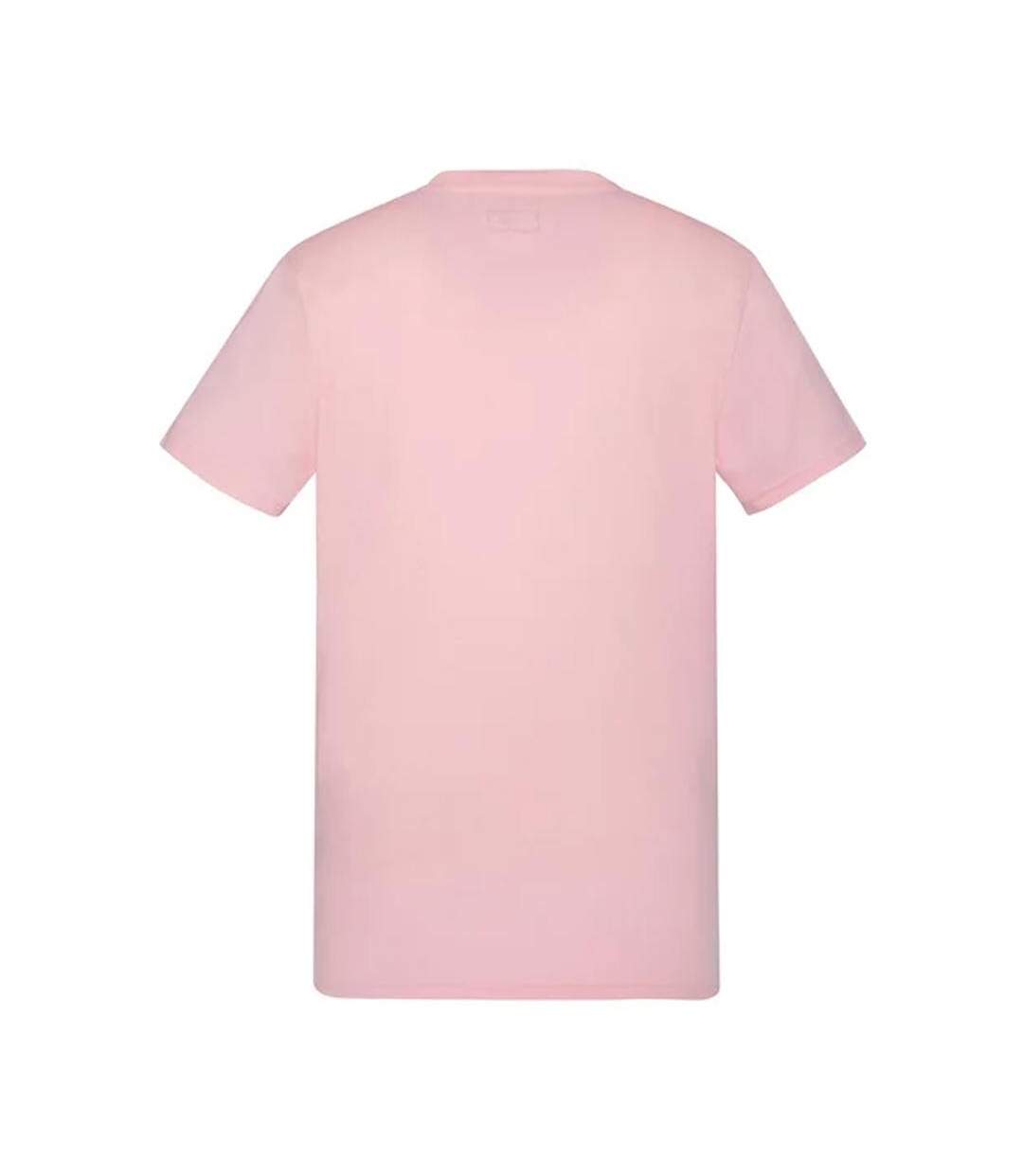 T-shirt rose homme schott tscrew-2