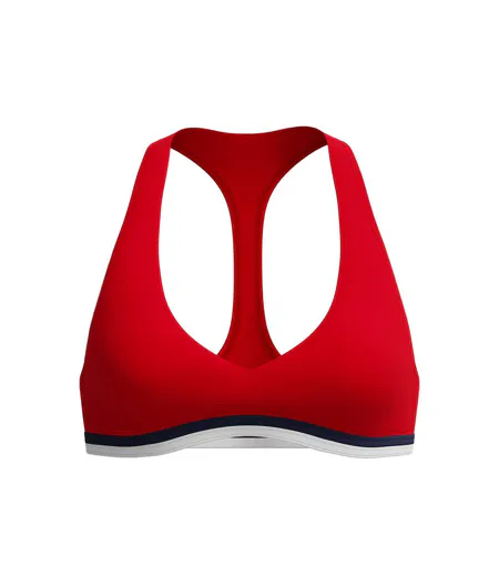 Womens/ladies Racerback Bikini Top Red Speedo