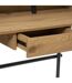 Bureau Josan en MDF avec 1 tiroir de rangement central - Effet Chêne-4