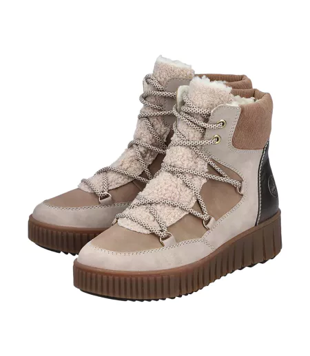 Basket Montante Cuir Rieker Cuddly
