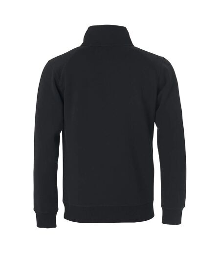 Unisex Adult Classic Half Zip Sweatshirt Black Clique