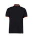Polo À Manches Courtes  Pour Homme Noir Charbon Kustom Kit-2
