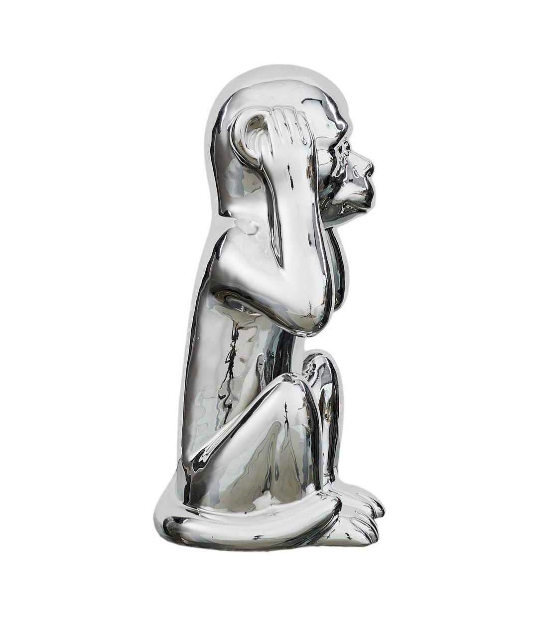 Statue en dolomite Singe 17 x 15 x 28 cm Or-4