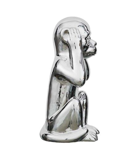Statue en dolomite Singe 17 x 15 x 28 cm Or