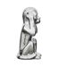 Statue en dolomite Singe 17 x 15 x 28 cm Or-4