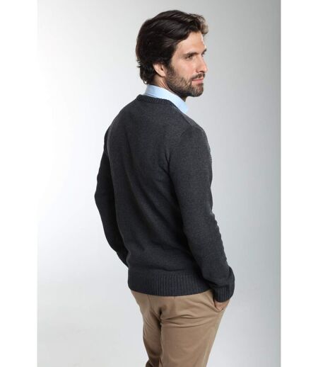 Pull col v  en coton LUCKY