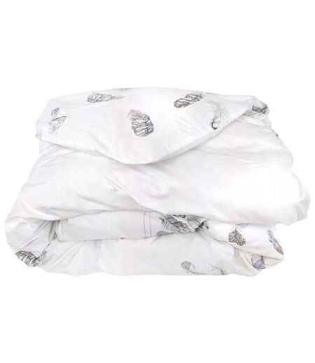 Housse de couette percale pur coton PLUMES