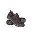 Mens Mcleod Outdoor Wide Walking Shoes Dark Brown Mountain Warehouse-1