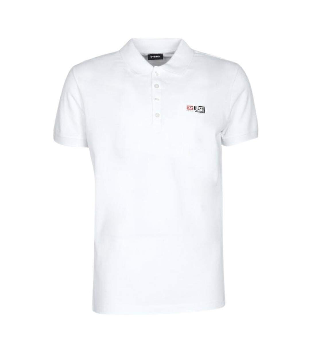 Polo Motif Logo T-weet Homme Blanc Diesel-1