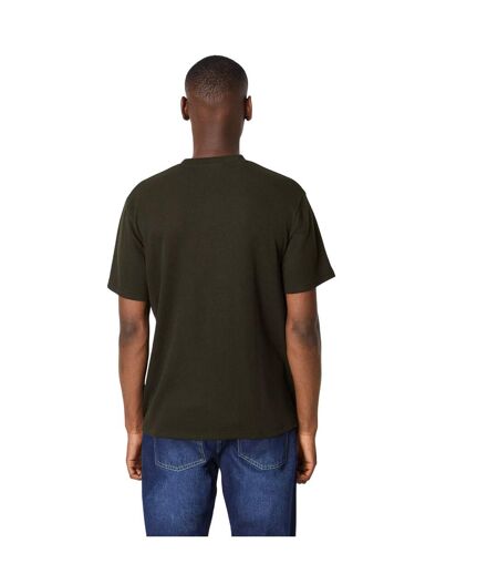 Mens waffle oversized t-shirt khaki Burton