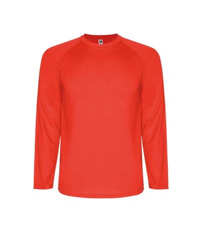 Mens montecarlo long-sleeve sports t-shirt rouge Roly