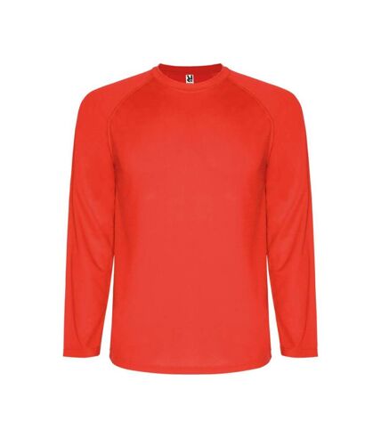 Mens montecarlo long-sleeve sports t-shirt rouge Roly