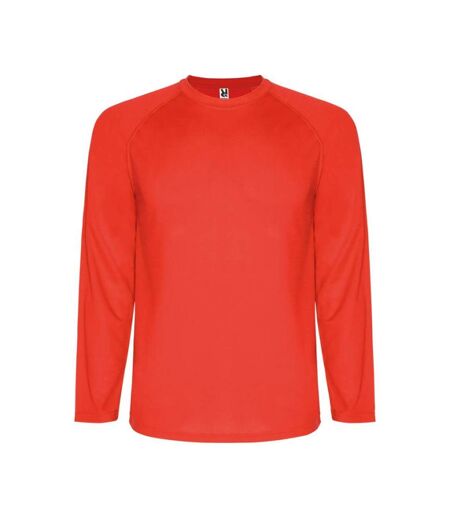 Mens montecarlo long-sleeve sports t-shirt rouge Roly