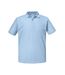 Mens authentic eco polo shirt sky Russell