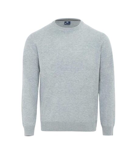 Pull Motif/style Tricoté Homme Gris Chiné Giorgio
