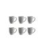 Lot de 6 Mugs Au Grès du Temps 12cm Gris-1