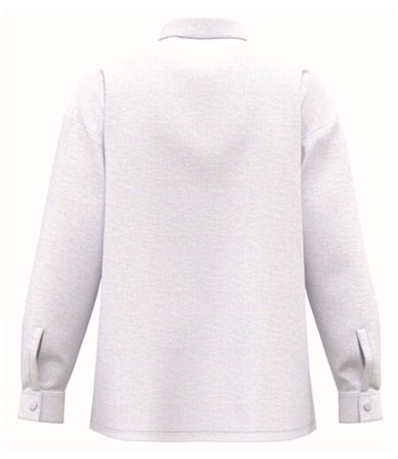 Chemise oversize en lin - Femme - PATS501 - blanc