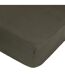 Drap Housse en Lin Adorable 160x200cm Vert Kaki-1