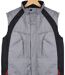 SEDETEX SH1138G — Gilet sans manches gris et noir : protection imperméable et visibilité accrue-2
