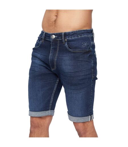 Short Tonwin Homme Bleu Foncé Délavé Crosshatch