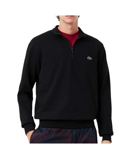 Sweat noir homme lacoste montant