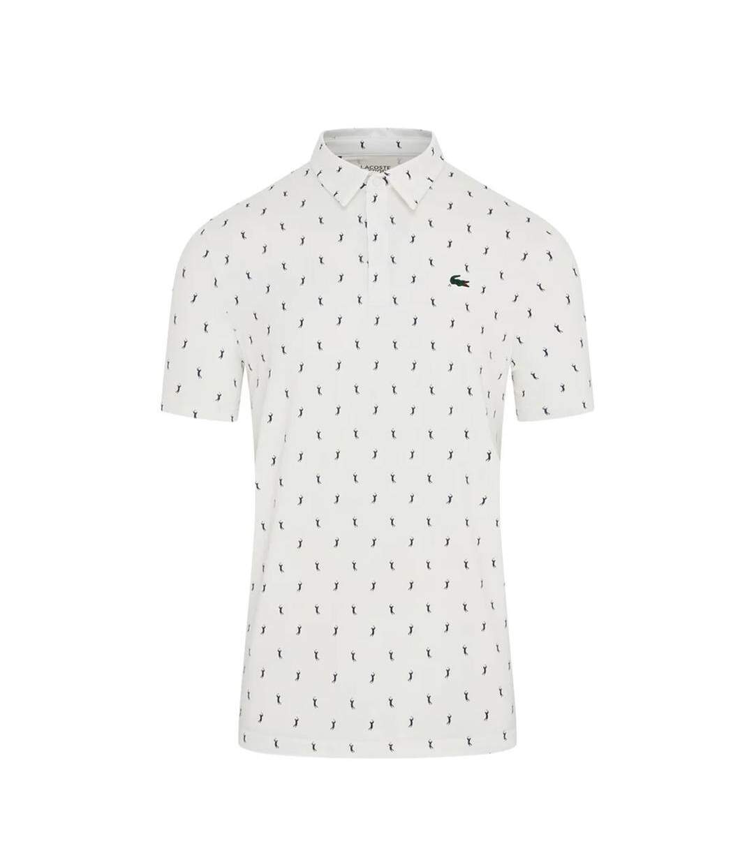 Polo de golf blanc homme lacoste regular fit protection uv-2