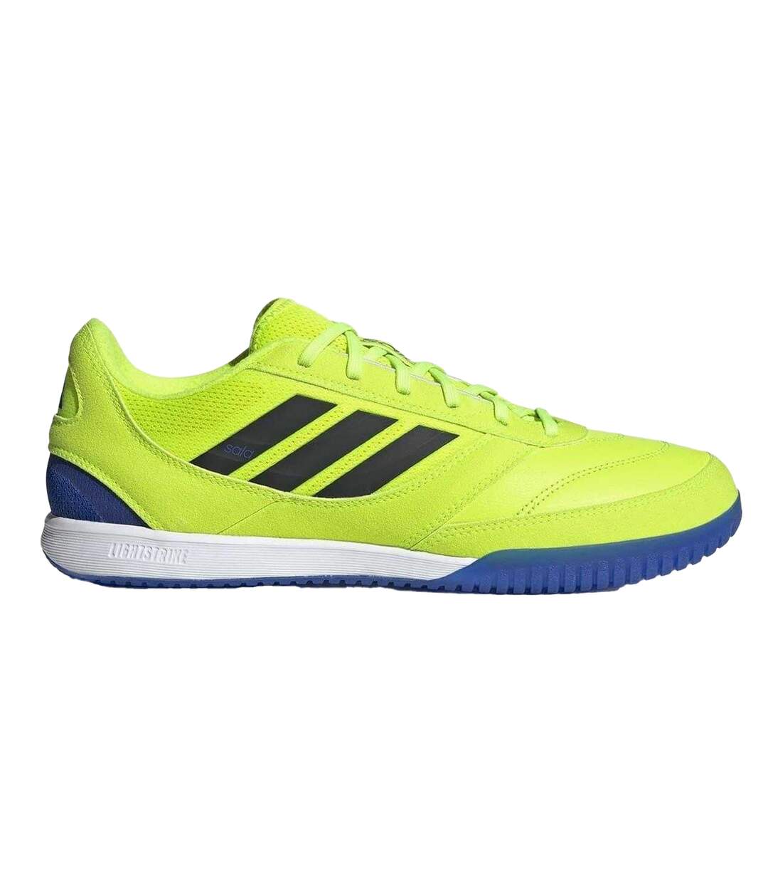 Mens Sala Leather Futsal Football Boots Lemon Blue Adidas-1