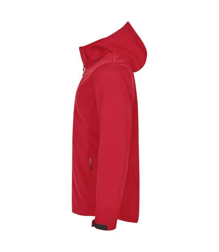 Mens Classic Soft Shell Jacket Red Clique