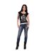 T-shirt rock angel femme noir Spiral Direct-3