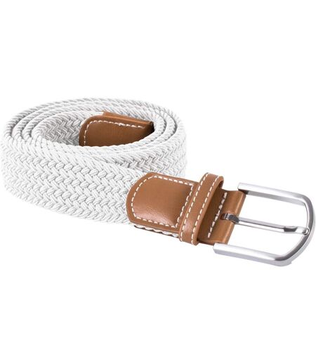 Ceinture tressée élastiquée - KP805 - blanc