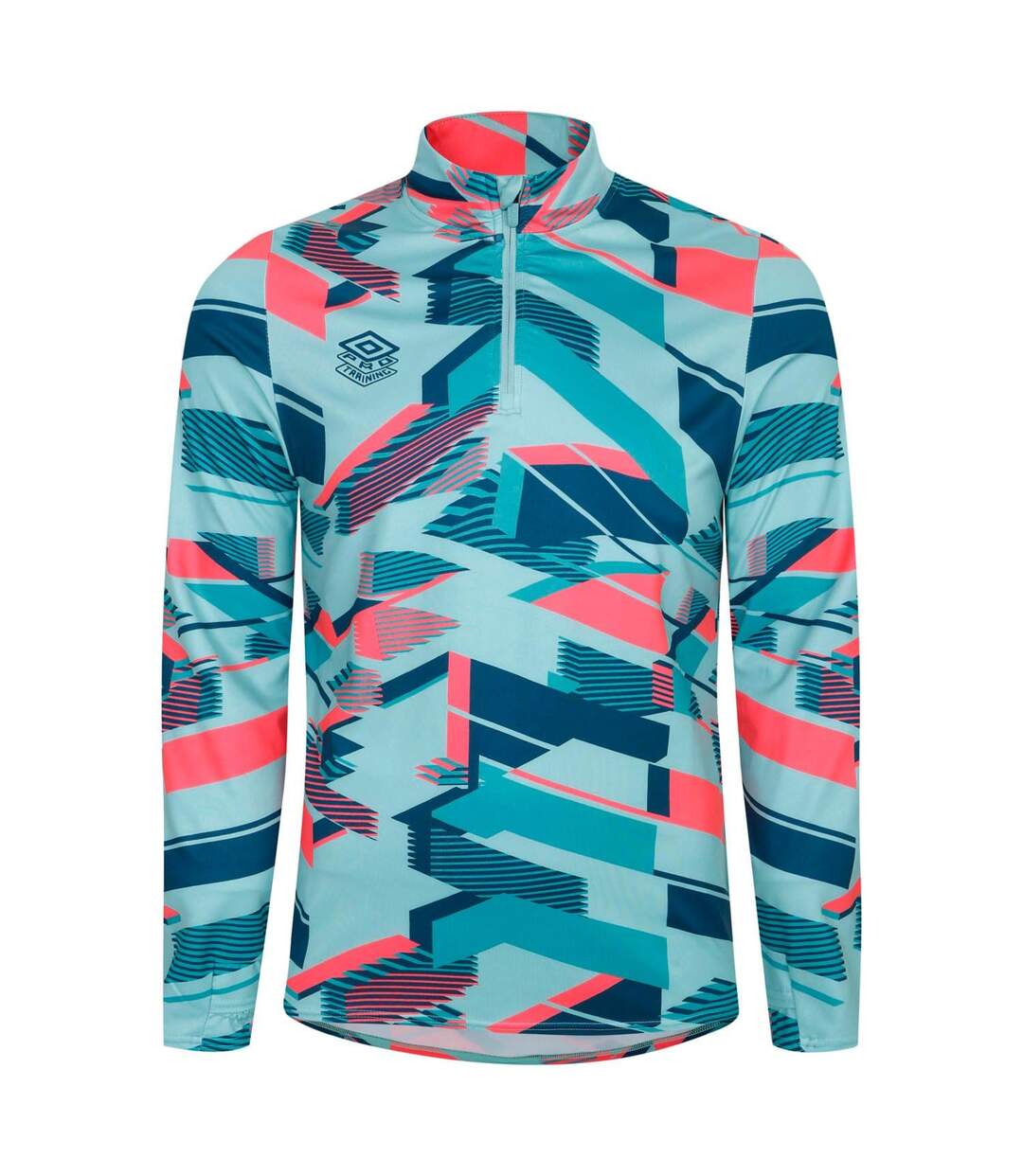 Haut De Sport Échauffement Style Imprimé Graphique Premier Homme Bleu Rose Umbro-1