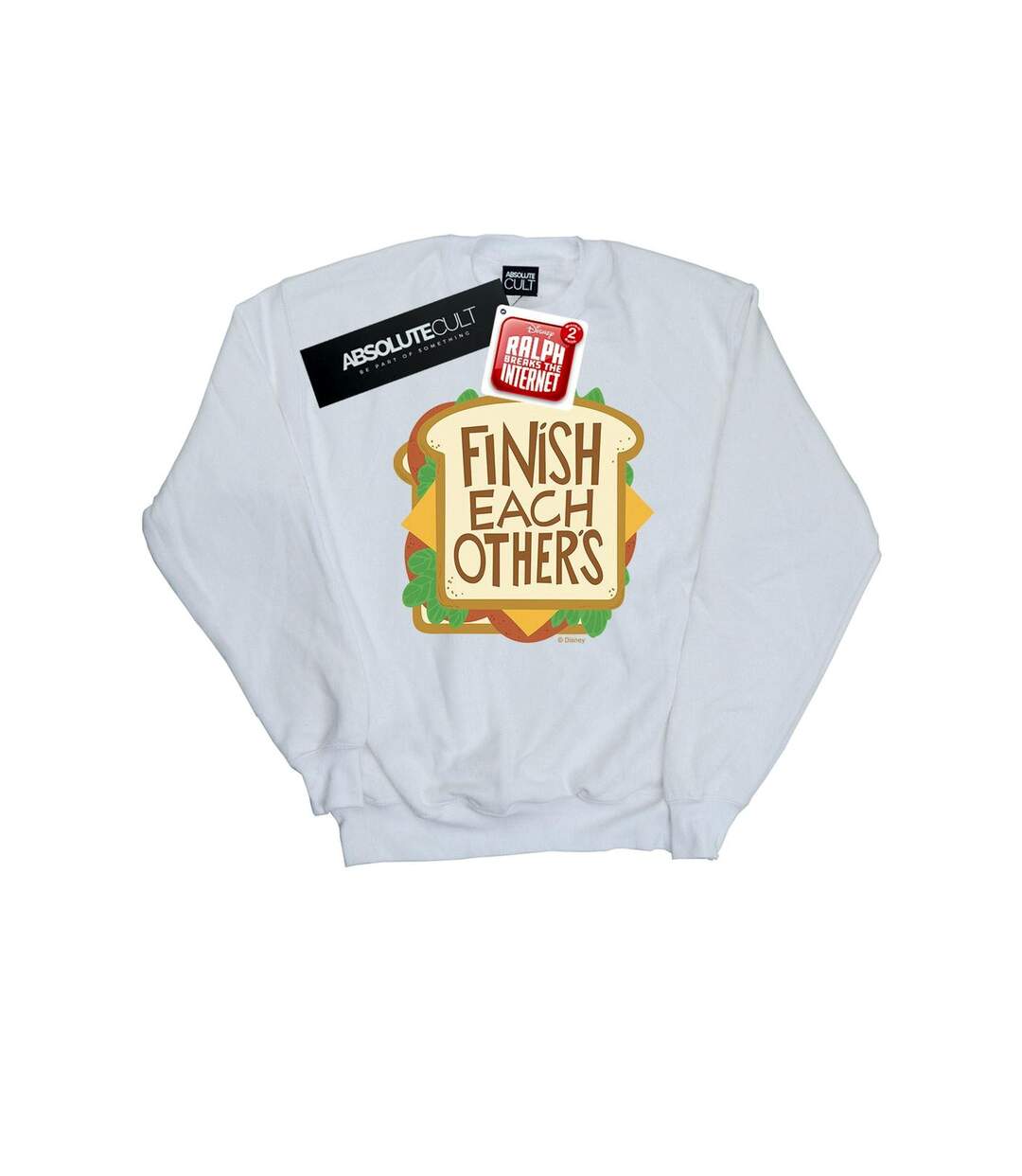 Disney Womens/Ladies Wreck It Ralph Anna's Shirt Sweatshirt (Blanc) - UTBI43094-1