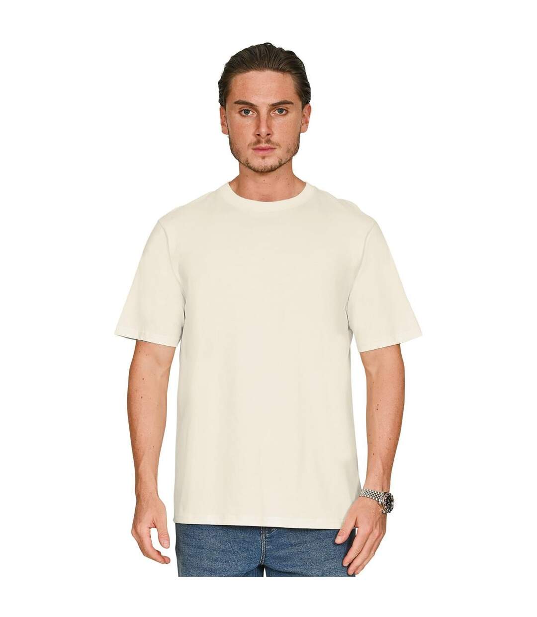 T-shirt Adulte Blanc Délavé Casual Classics-2