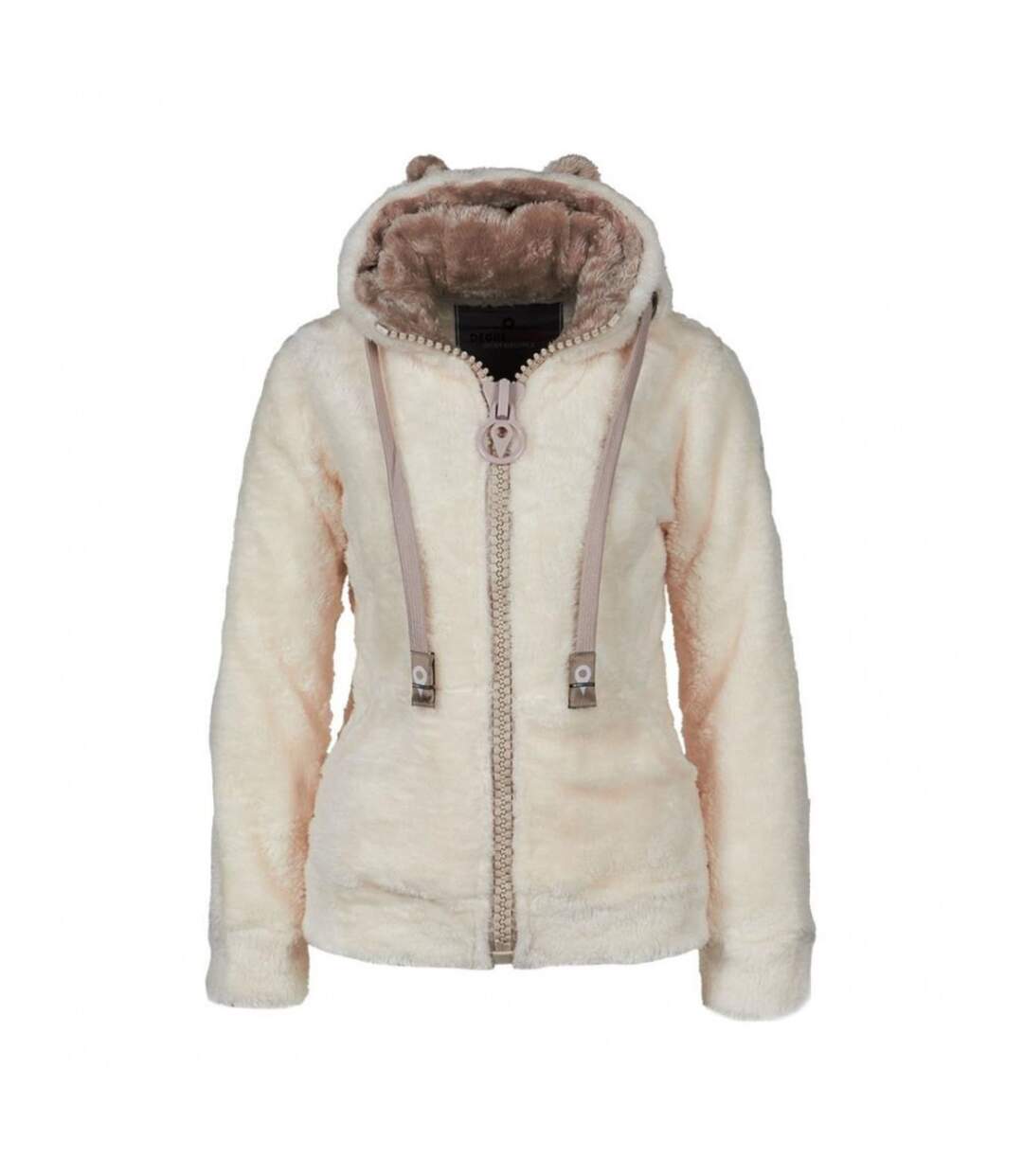 Blouson polaire à capuche femme ARELI-1