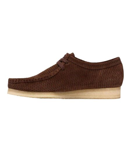 Mens Wallabee Suede Shoes Dark Brown Clarks Originals