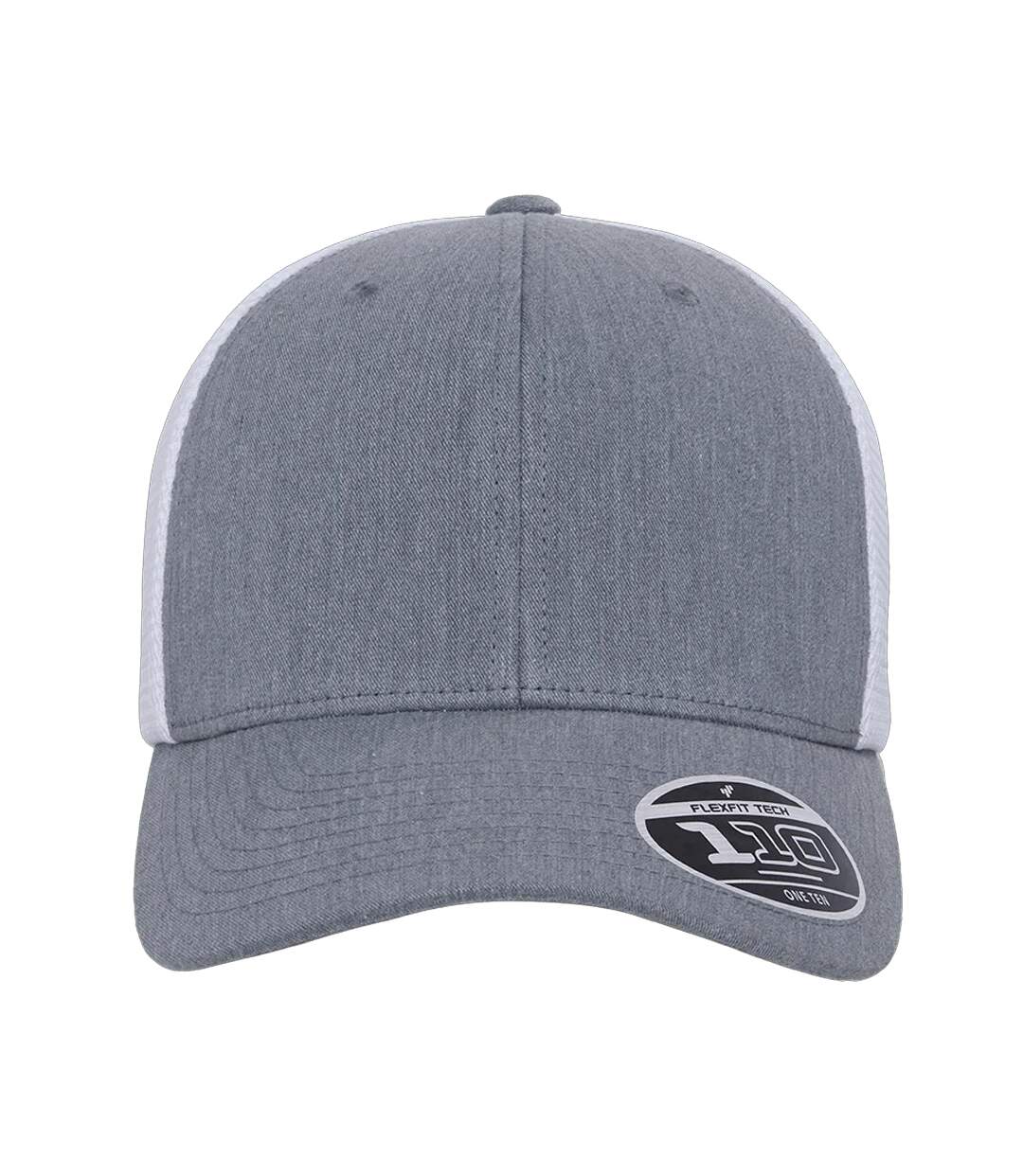 Casquette Trucker Motif/style Maille Gris Blanc Flexfit-3
