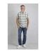 Mens judd checked organic cotton short-sleeved shirt viridis Weird Fish-3
