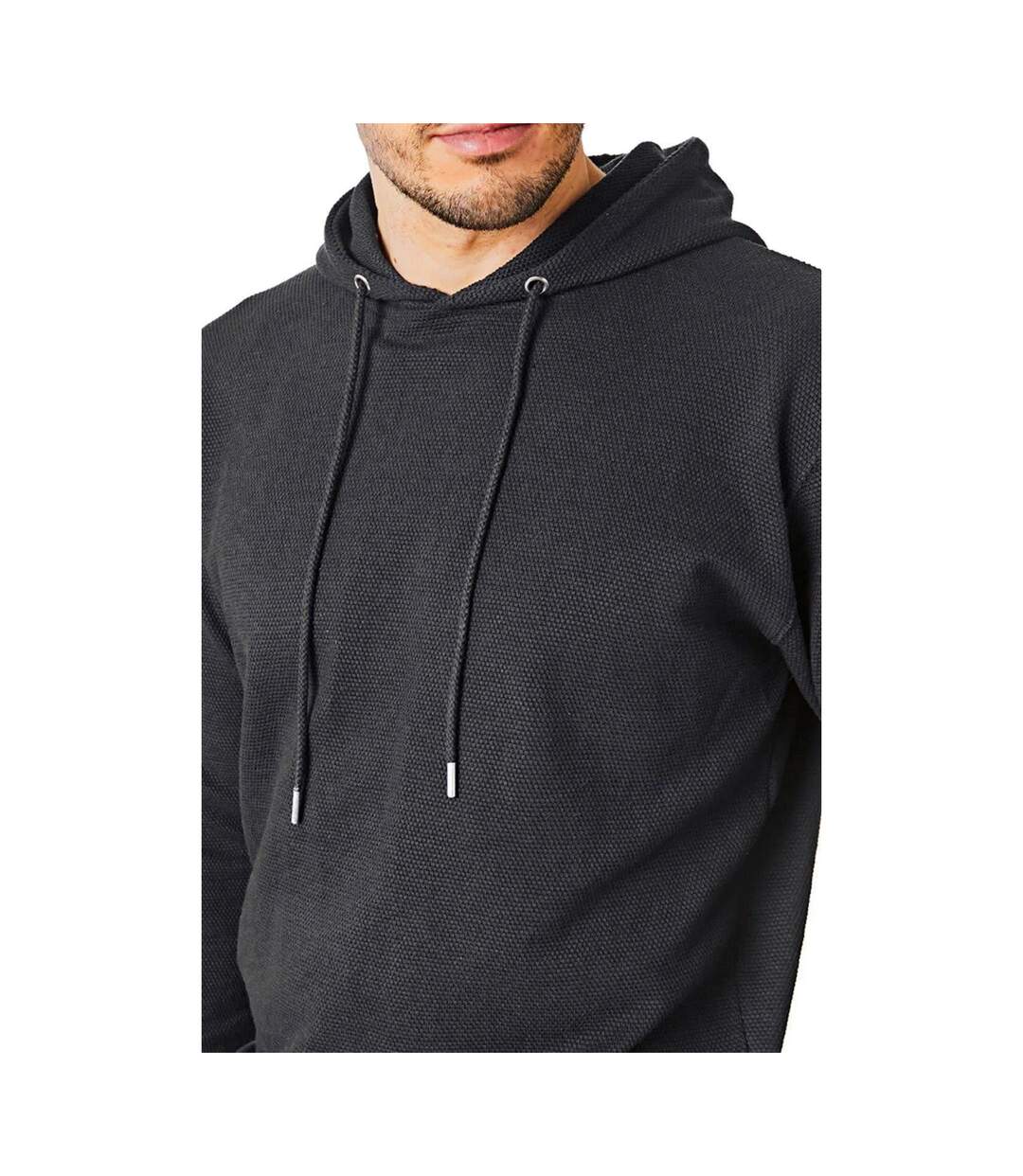 Mens hooded top & shorts set charcoal RIPT Essentials-3