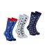 Set of 3 Fun and Stylish Novelty Summer Vibes Dress Mens Socks-1