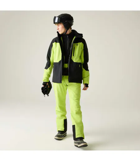 Mens Eagle Iv Ski Jacket Black Wild Lime Dare 2B