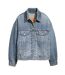 Womens/ladies Chest Pocket Denim Jacket Light Blue Levis-2