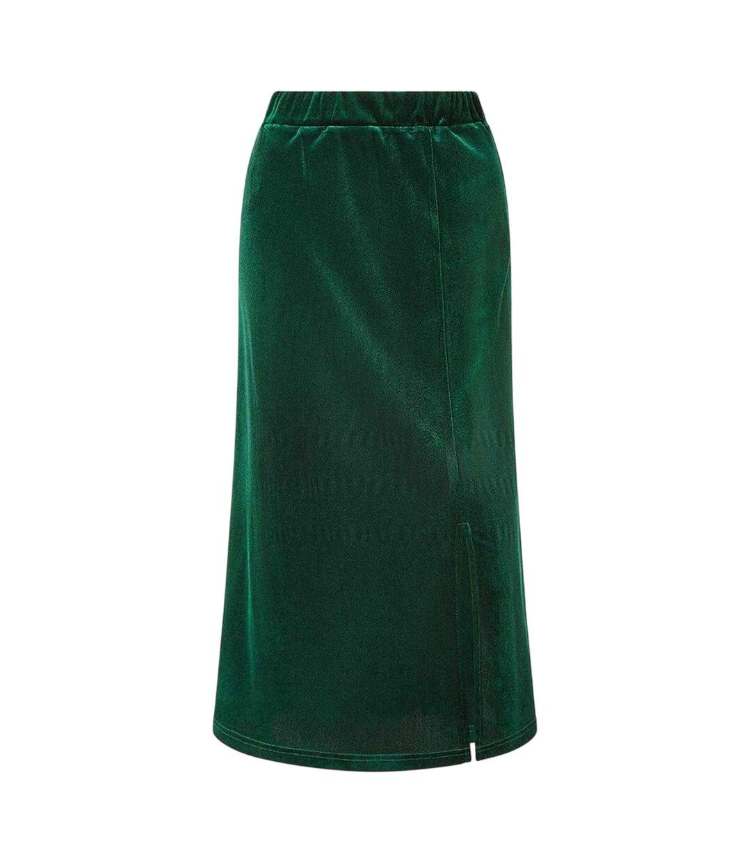 Jupe Mi-longue Femme Vert Yumi-2