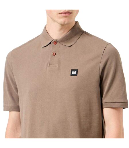 Polo Style Badge Caneiros Homme Marron Weekend Offender